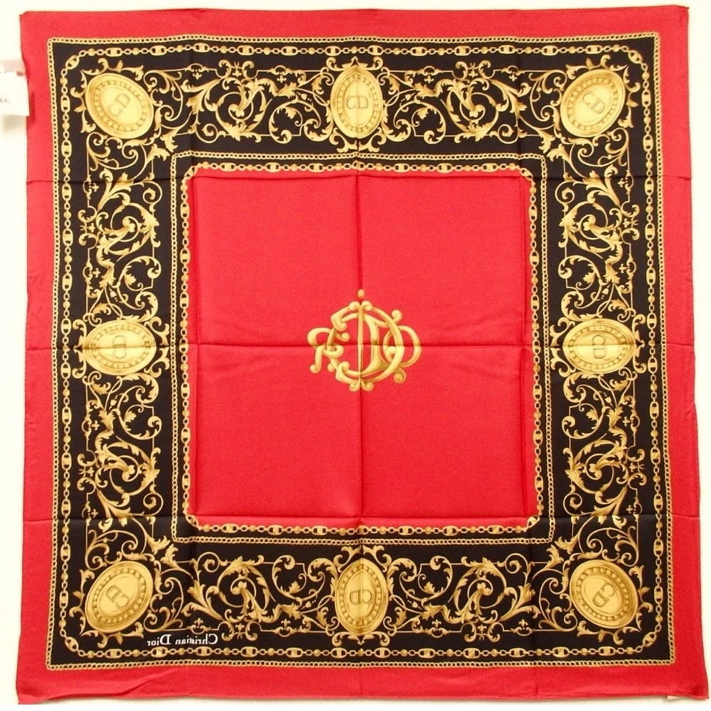 NWT DIOR Signature Logo Silk Scarf 😍❤️ - Picture 8 of 15